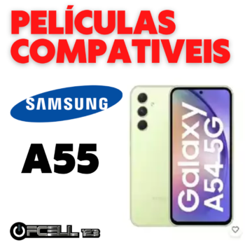 Películas compatíveis com Samsung A55 smartphone