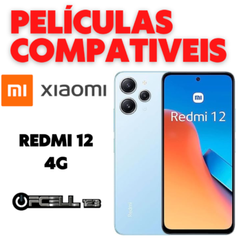 Películas compatíveis com Xiaomi Redmi 12 4g smartphone