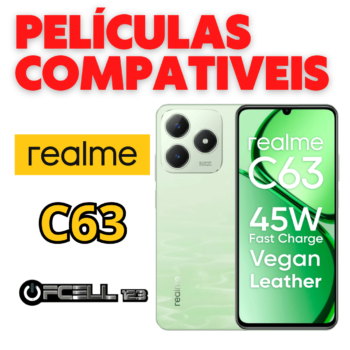 Películas compatíveis com Realme C63 smartphone