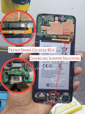 Tecno sparck go 2024 não carrega jump de carga