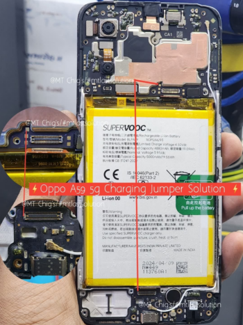 Oppo a59 5g não carrega solução