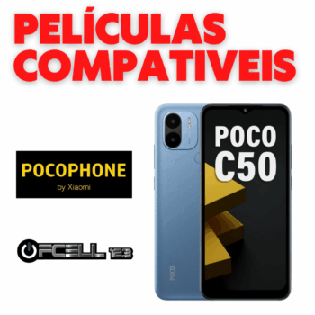Películas compatíveis com poco c50 smartphone