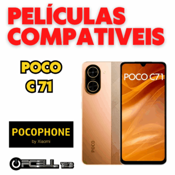 Películas compatíveis com poco c71  smartphone