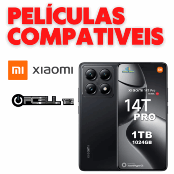Películas compatíveis com xiaomi 14t pro smartphone