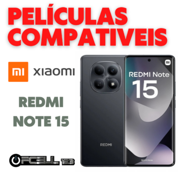 Películas compatíveis com Xiaomi redmi note 15 smartphone