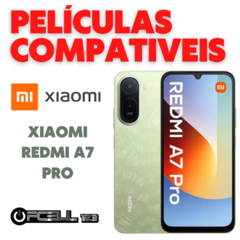 Películas compatíveis com Xiome redmi A7 pro smartphone