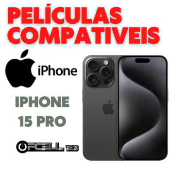 Películas compatíveis com Iphone 15 Pro smartphone